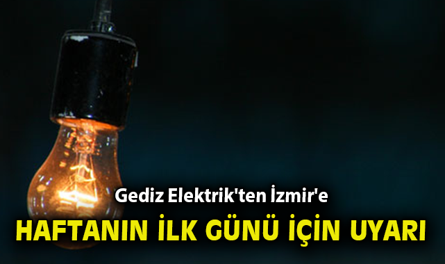 İzmir’de 20 Ocak’ta Planlı Elektrik Kesintileri!