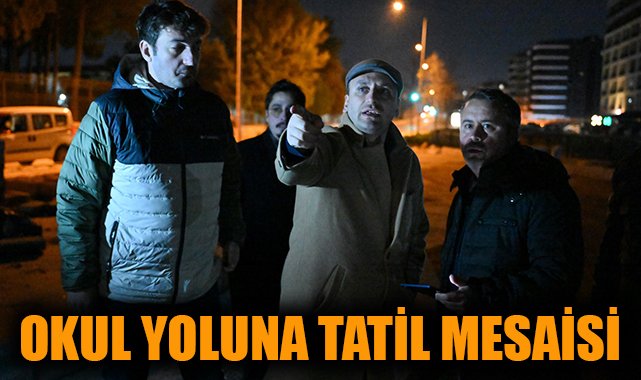 Bornova’da Okul Yolu Tadilatı 15 Günde Bitecek!