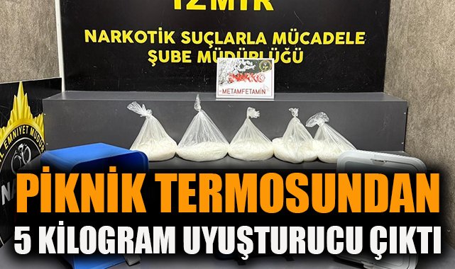 Bornova’da Piknik Termosuna Gizlenmiş Uyuşturucu!