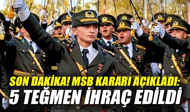 TSK’dan 5 Teğmene İhraç Cezası Verildi!