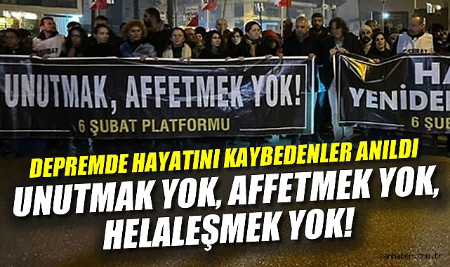 Depreme İkinci Yılda Anma Törenleri Yapıldı