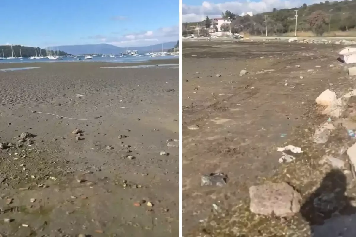 Ege’de Deniz Çekildi, Halk Endişeli!