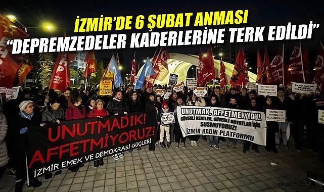 İzmir’de Deprem Anması: Unutmadık, Affetmeyeceğiz