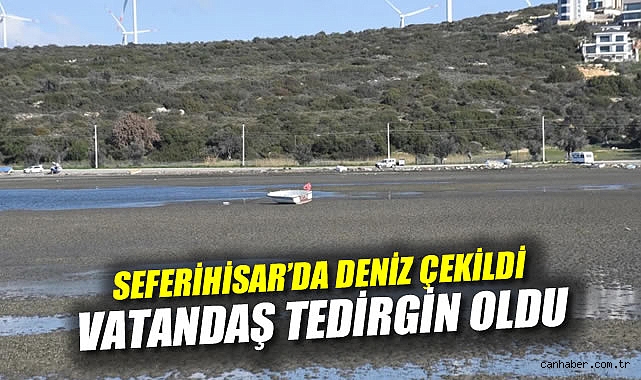 Sığacık’ta Deniz Çekildi, Tekneler Karaya Oturdu!