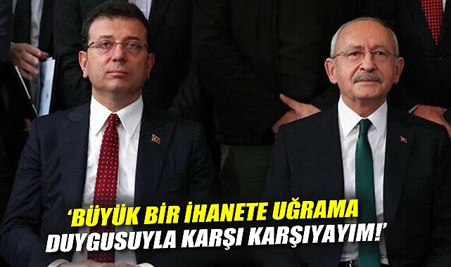 İmamoğlu’ndan Kılıçdaroğlu’na Sert Sözler!