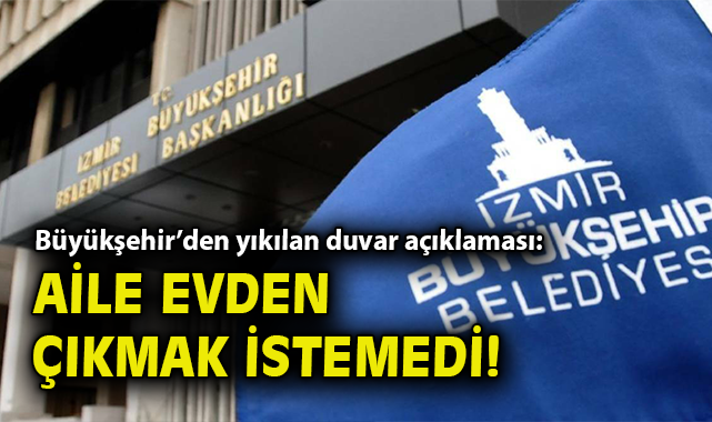 Buca Tüneli İnşaatında Ev Duvarı Yıkıldı!