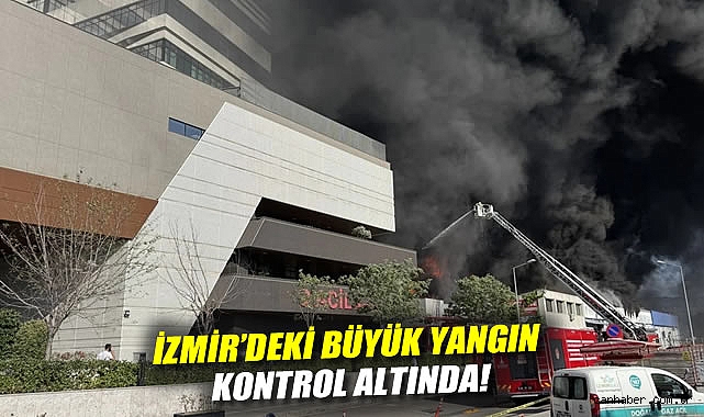 İzmir’de Hastaneye Sıçramadan Yangın Kontrol Altında!