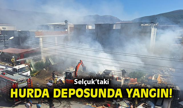 Hurda Deposunda Yangın! Vatandaşlar Mücadele Etti