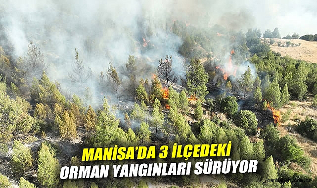 Akhisar’daki Orman Yangınlarına Hava Desteği!