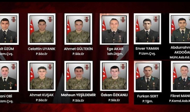 Şehitlerimizi Unutmayacağız: MSB Açıklama Yaptı