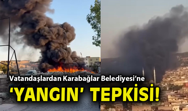 Karabağlar’da Çöp Yangınları Tedirgin Ediyor!