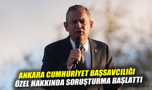 CHP Lideri Özgür Özel’e Soruşturma İzni!