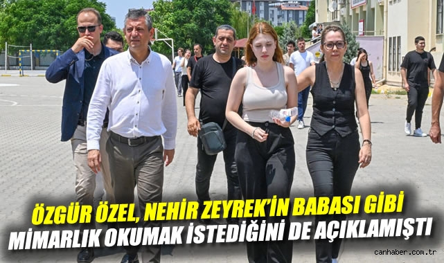 Ferdi Zeyrek’in Kızı Nehir, Mimarlık Fakültesi’nde!