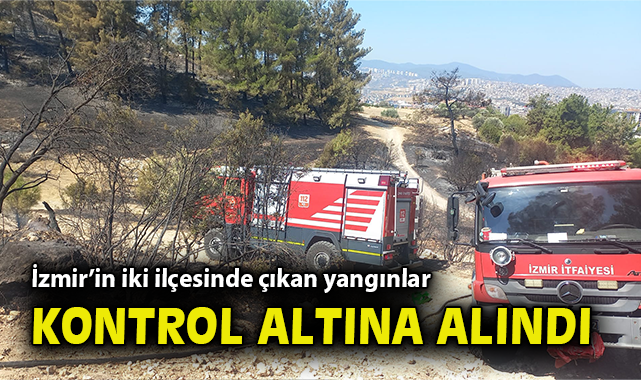 İzmir’de Orman Yangınları Kontrol Altına Alındı