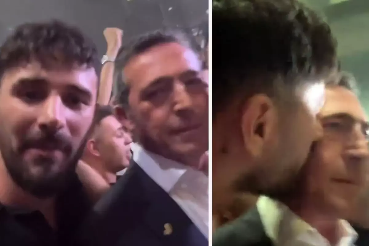 Taraftarın Ali Koç’a Sürpriz Öpücüğü!