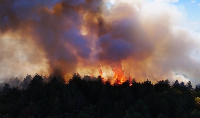 Saraycık Köyü’ndeki Yangın Çatalçam’a Sıçradı!