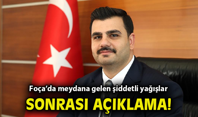 Foça’da Yağışlar Sonrası Yaralar Hızla Sarılıyor