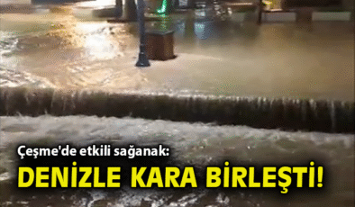 İzmir’de Sağanak Yağış Cadde ve Sokakları Vurdu!