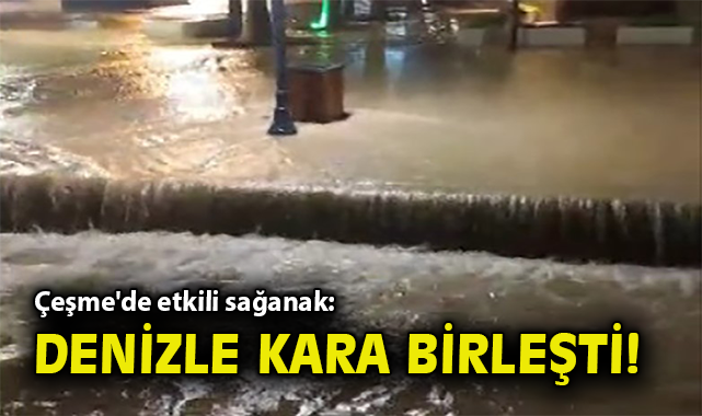 İzmir’de Sağanak Yağış Cadde ve Sokakları Vurdu!