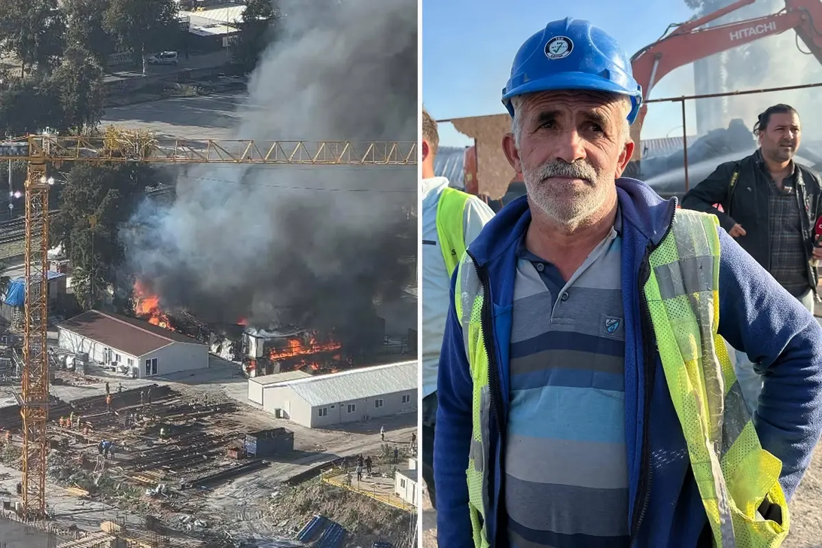 Bayraklı’da İnşaat Şantiyesinde Korkunç Yangın!