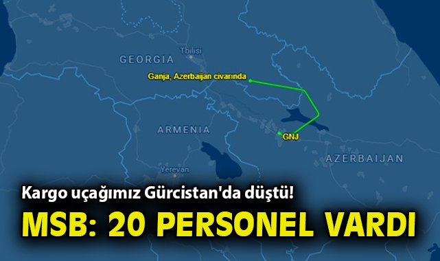 Azerbaycan’dan Türkiye’ye uçan kargo uçağı düştü!