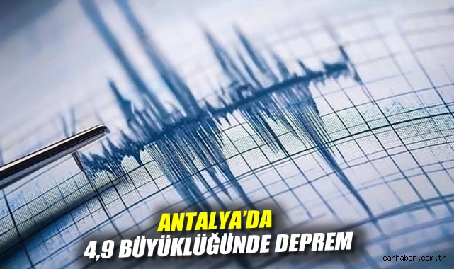 Serik’te 4.9 Büyüklüğünde Deprem Yaşandı!