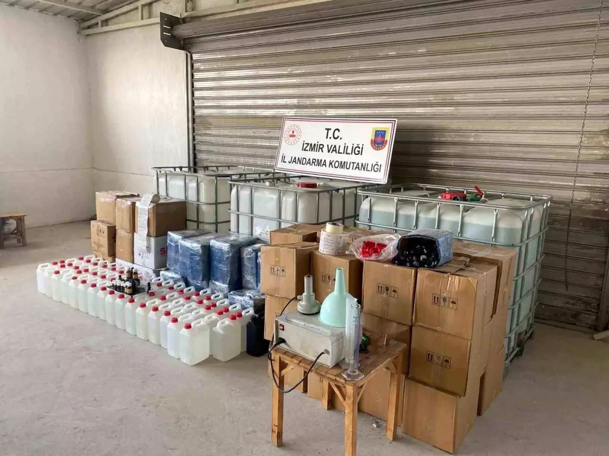 İzmir’de 1,5 Milyon TL’lik Kaçak Alkol Operasyonu!