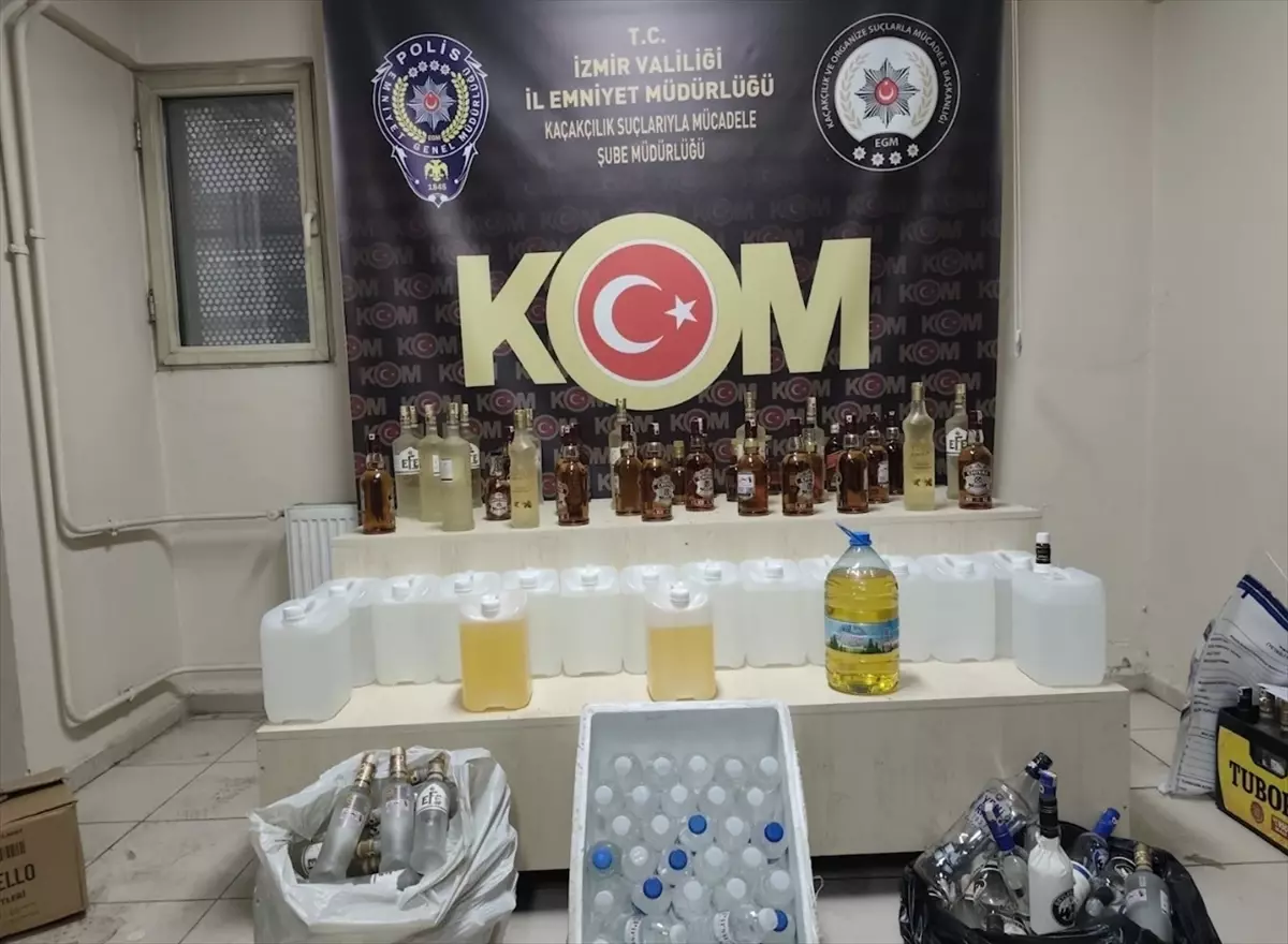 İzmir’de Sahte İçki Operasyonunda 11 Tutuklama!