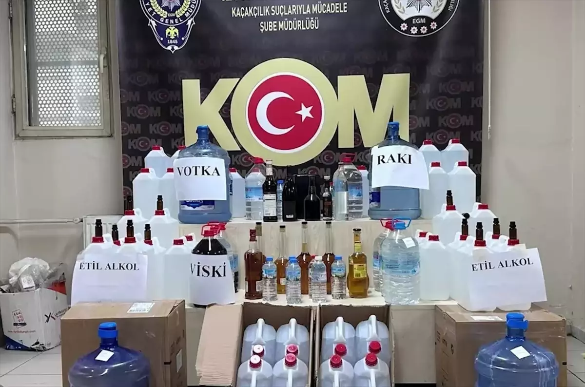 İzmir’de Kaçak İçki Operasyonu: 10 Gözaltı!