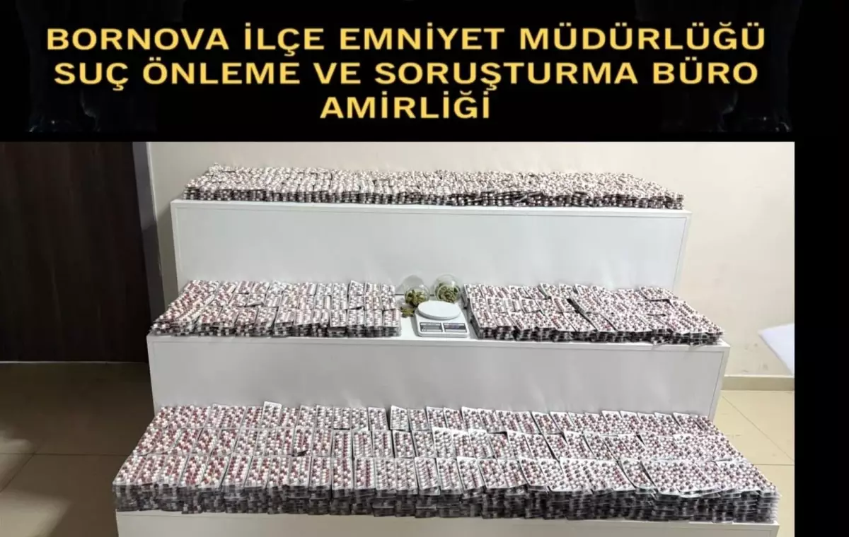Bornova’da Uyuşturucu Operasyonu: 29 Bin Hap Ele Geçirildi!