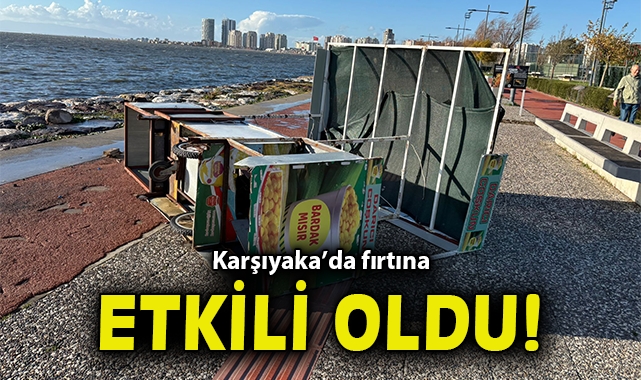 İzmir’de Şiddetli Yağış ve Rüzgar Hayatı Olumsuz Etkiledi