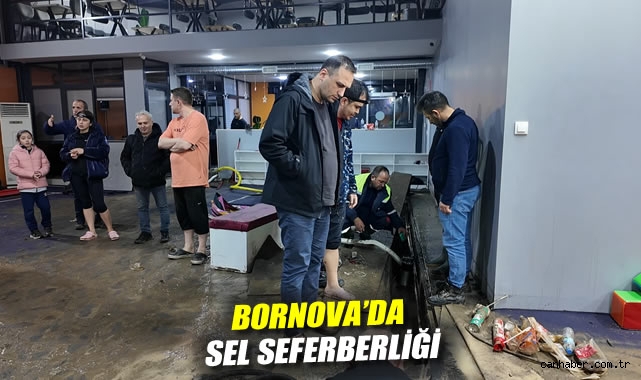 Bornova’da Sel Felaketi İçin Yoğun Çalışmalar