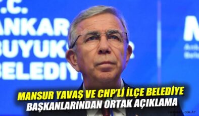 CHP’li Başkanlar Yavaş’la Bir Araya Geldi!