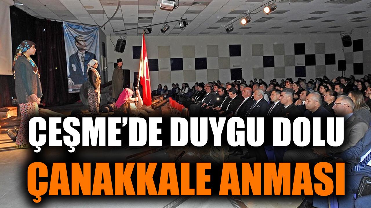 Çeşme’de Çanakkale Zaferi İçin Duygu Dolu Anlar