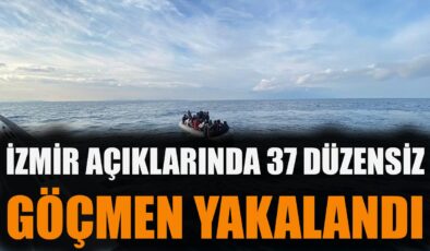 Seferihisar’da 37 Düzensiz Göçmen Yakalandı!