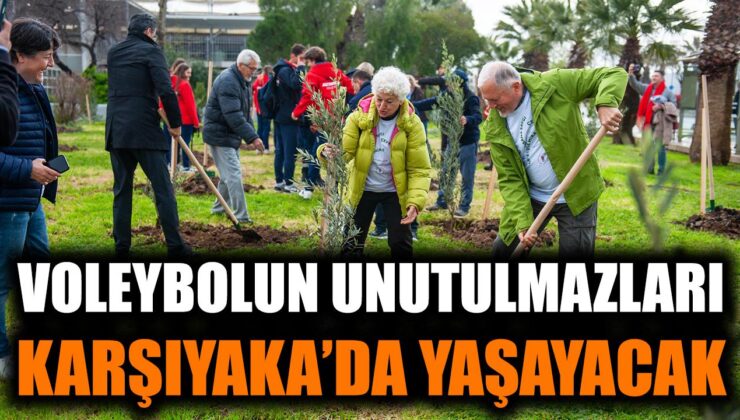 Karşıyaka’da Voleybol İçin Mini Orman Kuruldu