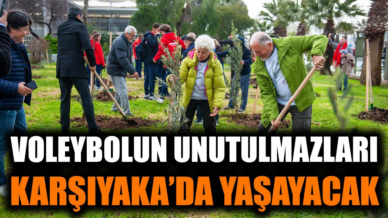 Karşıyaka’da Voleybol İçin Mini Orman Kuruldu