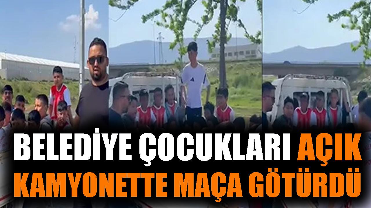 Torbalı’da Çocuklar Kamyonet Kasasında Maça Gitti!