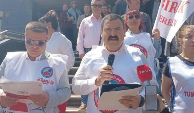 Buca’da Memurlar 6. Günde İş Bırakma Eylemi