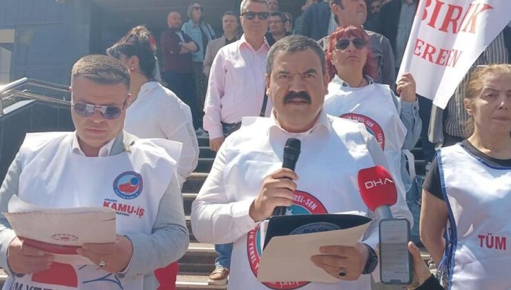 Buca’da Memurlar 6. Günde İş Bırakma Eylemi