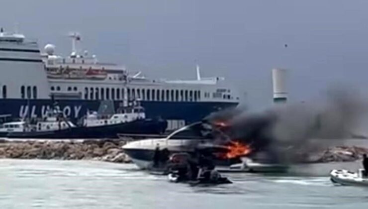 Çeşme’deki Motoryatta Yangın, Paniğe Neden Oldu!