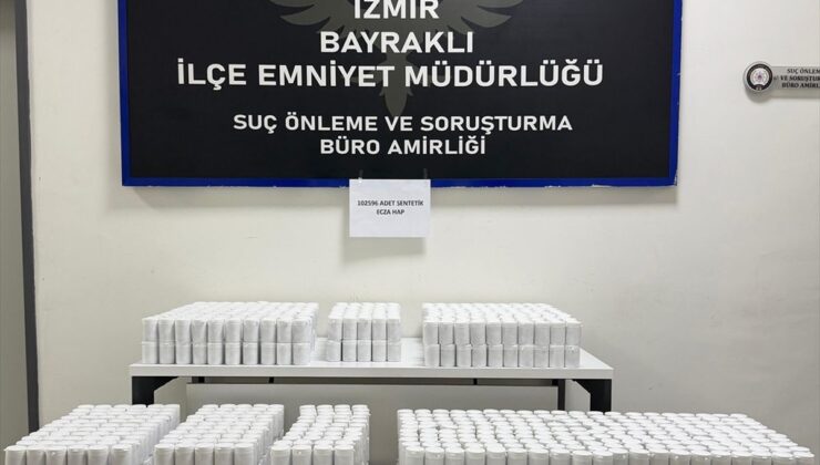 Bayraklı’da Uyuşturucu Operasyonu: 102 Bin Hap Ele Geçirildi!