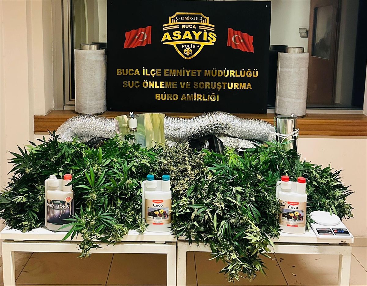 Buca’da Uyuşturucu Yetiştiren 2 Şüpheli Yakalandı!