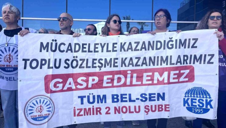 İzmir’de Memurların TİS Eylemi Sürüyor!