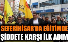 Seferihisar’da Eğitimde Şiddete Hayır Yürüyüşü