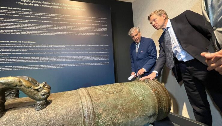 Aliağa’da 17. Yüzyıla Ait Bronz Gemi Topu Bulundu